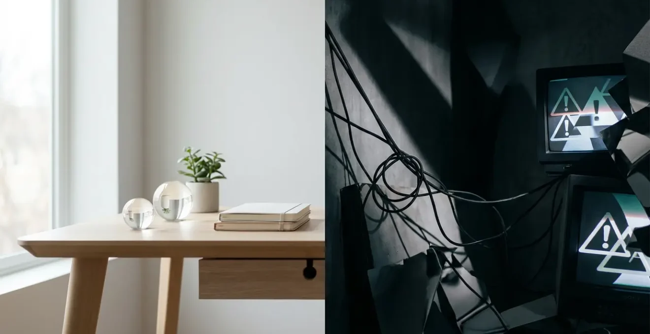 Confronto visivo tra consulto serio e truffa nella chiaroveggenza online