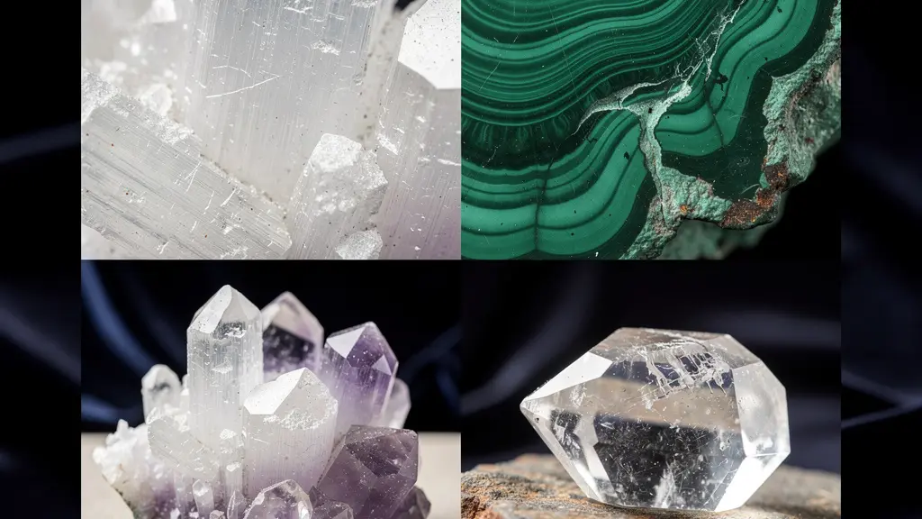 Cristalli organizzati per famiglie di cura su superfici diverse