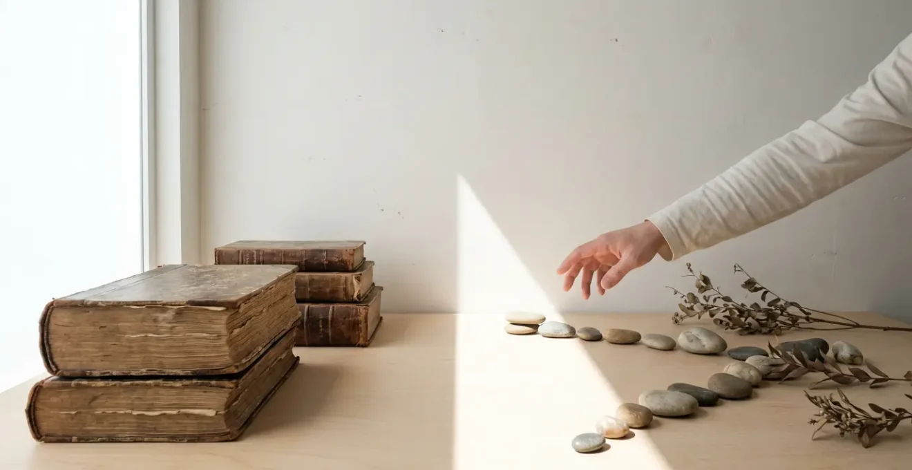 Composizione duale che mostra l'equilibrio tra approccio accademico e intuitivo