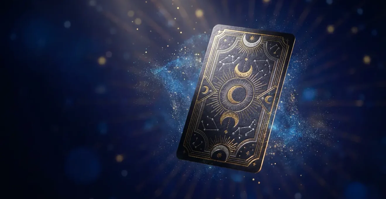 Lettura rapida dei tarocchi con una singola carta degli Arcani Maggiori in primo piano