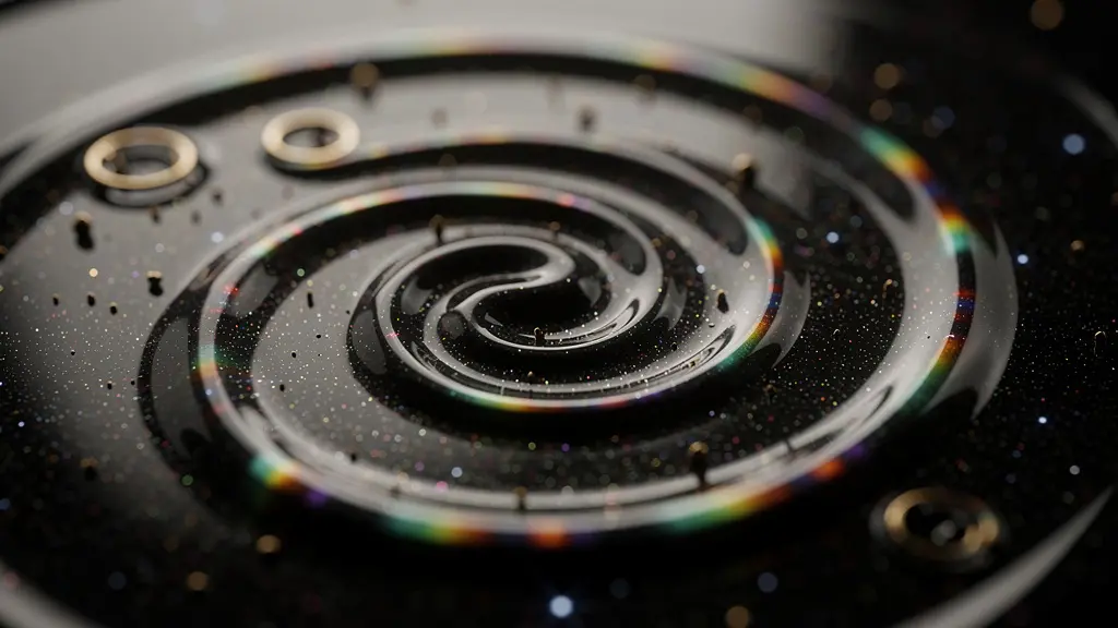 Visualizzazione artistica del movimento retrogrado di Mercurio come spirale creativa