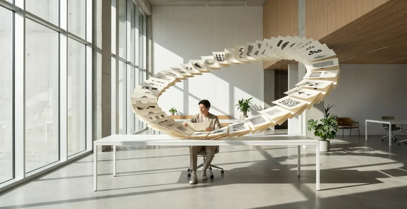 Visualizzazione creativa di Mercurio retrogrado come opportunità di revisione strategica