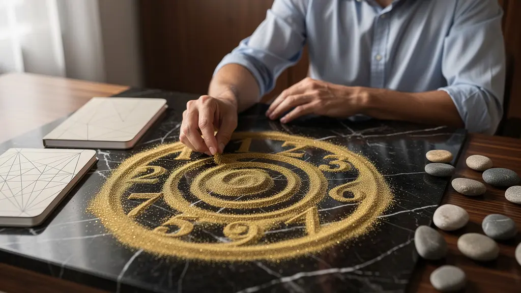 Mappa numerologica personale con cicli di crescita e opportunità visualizzati