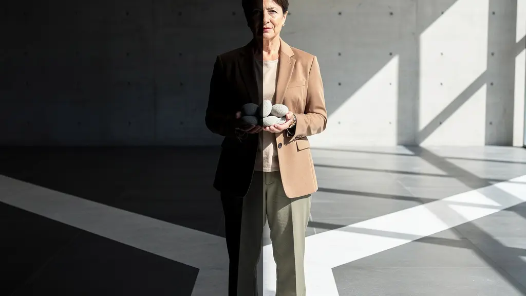 Rappresentazione simbolica del passaggio tra pinnacoli numerologici nella vita adulta